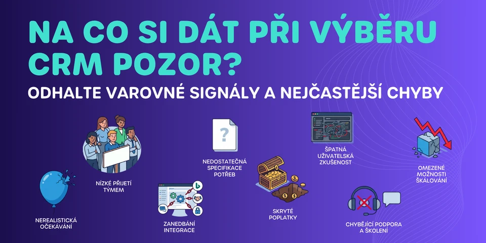 Na co si dát při výběru CRM pozor? Odhalte varovné signály a nejčastější chyby