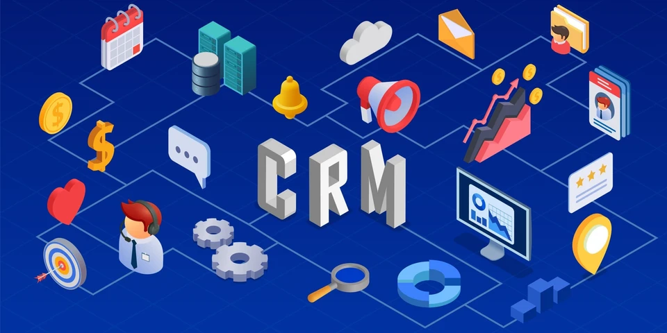 2302-i201-018-s-m004-c13-crm-customer-relationship-management-isometric